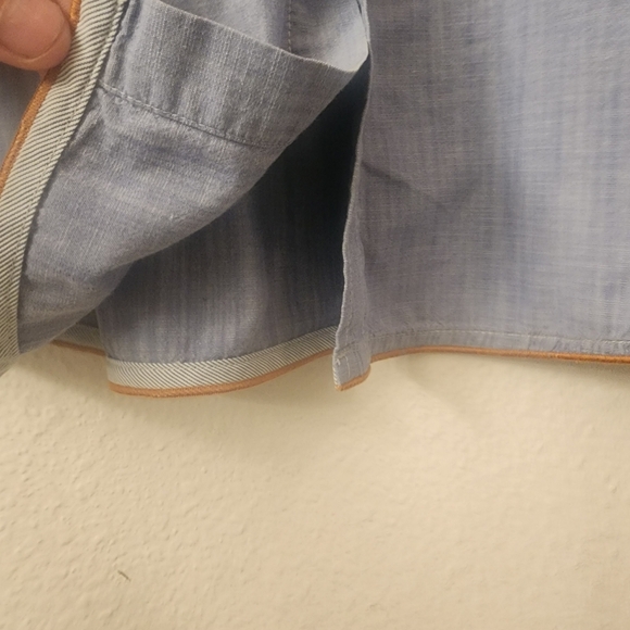 Tommy Bahama Jeans Blue Denim Style Button-down Shirt Mens sz XL - Picture 7 of 11